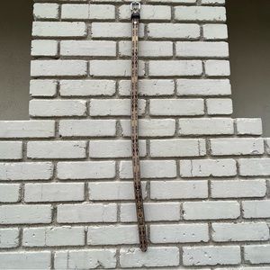 Southwestern Woven Belt with Leather Back